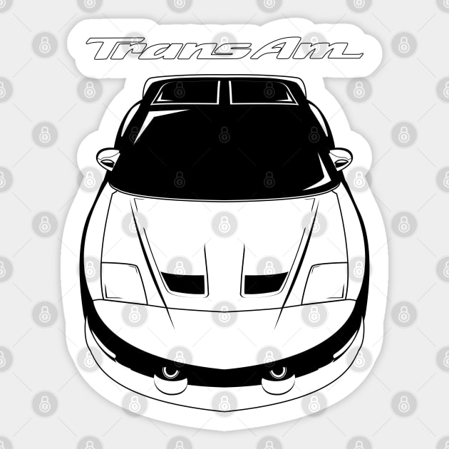 Pontiac Firebird Trans Am 1993-1997 Sticker by V8social